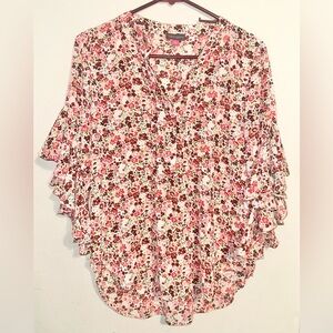 Vince Camuto Pink Floral Blouse